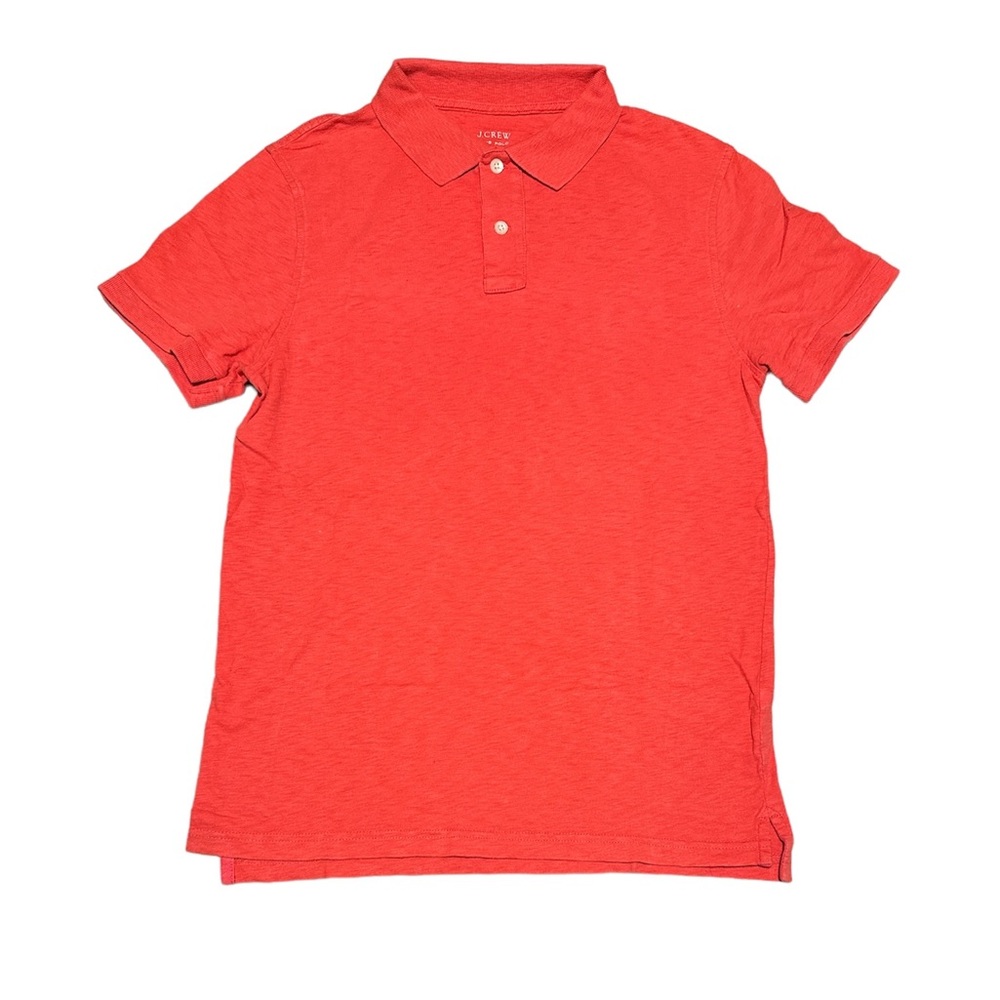 Red Slub J. Crew Polo